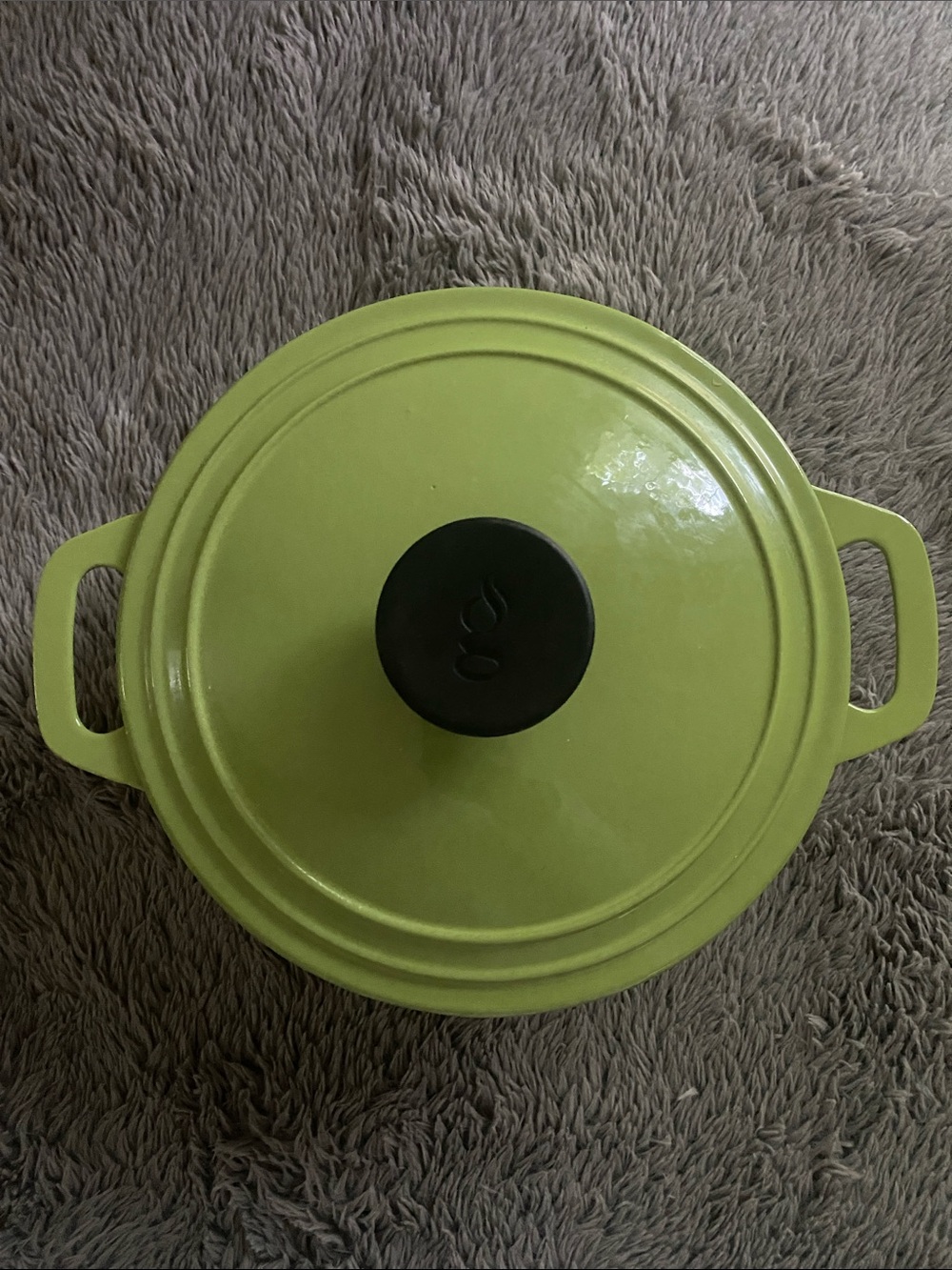 Giada de Laurentis 6-quart cast iron enameled Dutch oven vibrant olive green